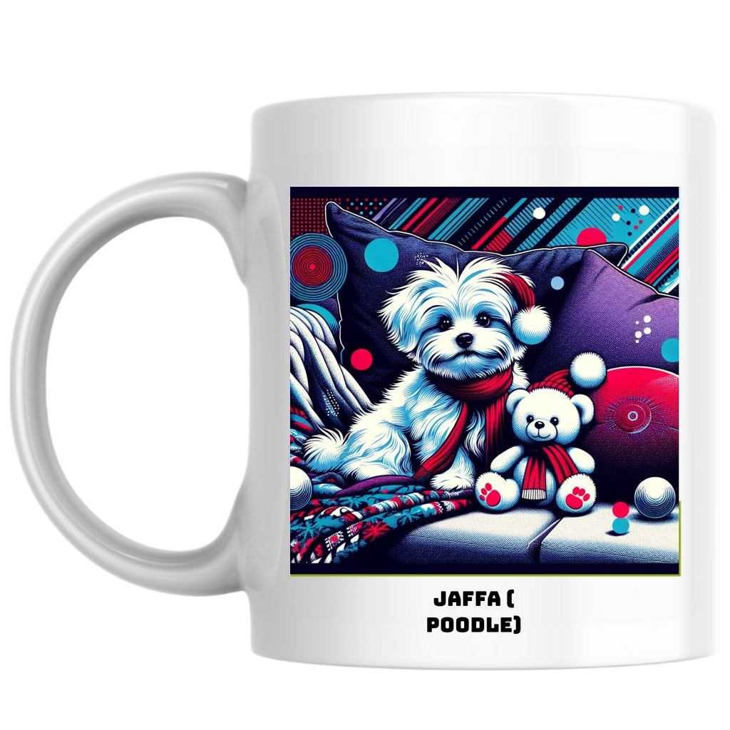 Jaffa ( poodle) the Magnificent: Pop Art Coffee Mug