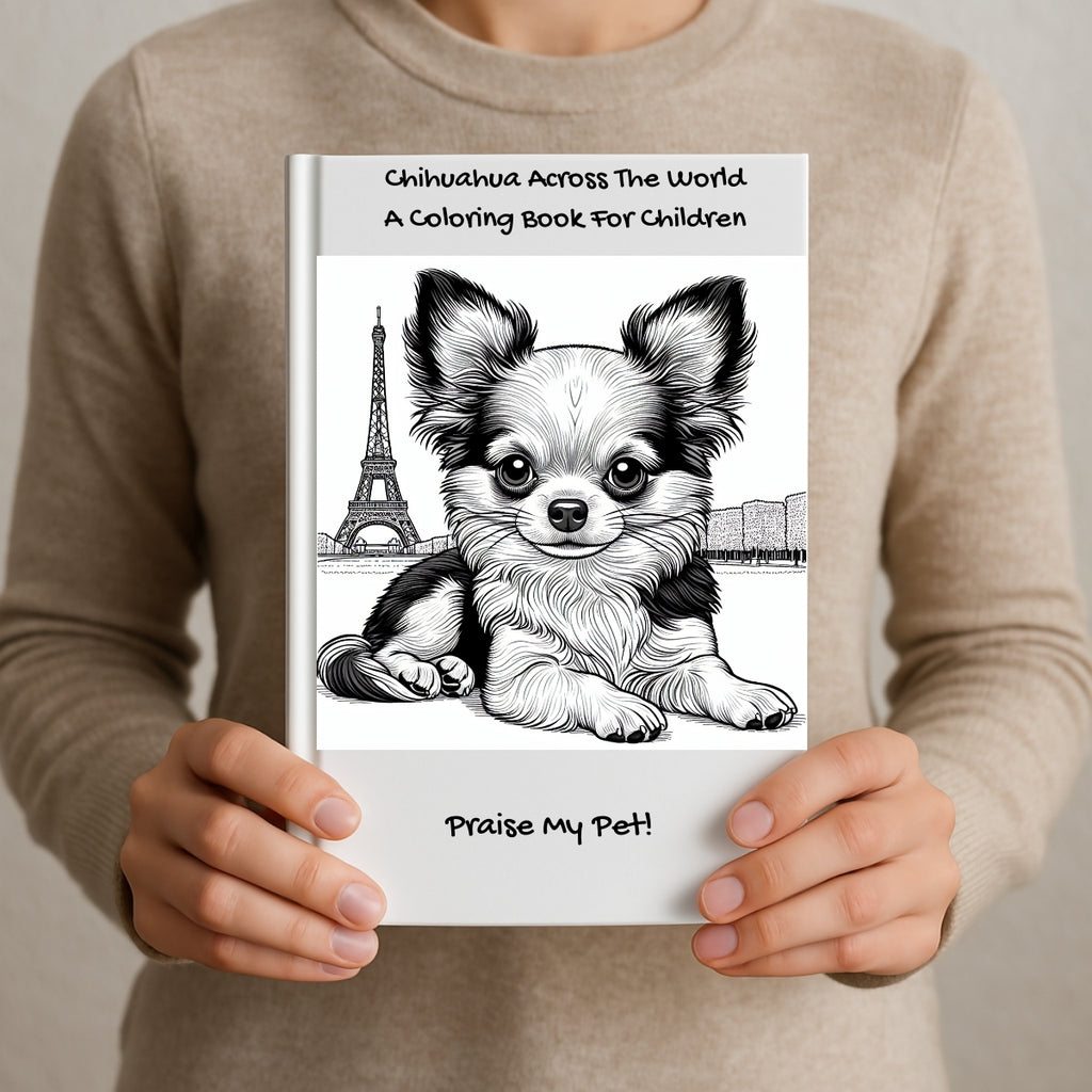 Chihuahua Across The World: A Coloring Book For Children