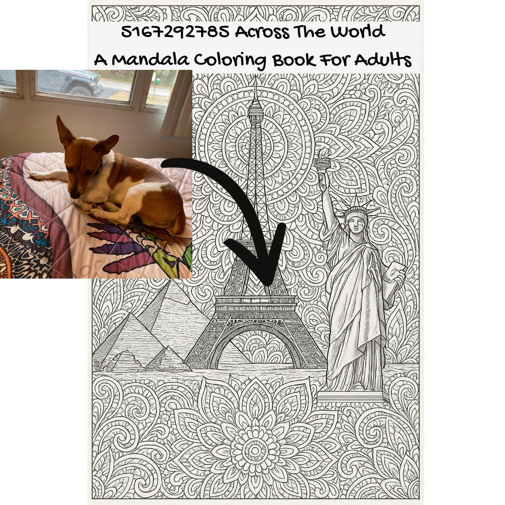 5167292785 Across The World: A Mandala Coloring Book For Adults