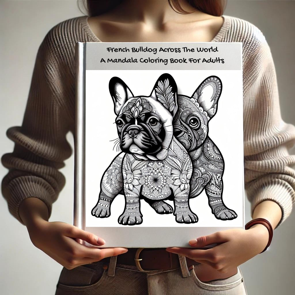 French Bulldog Across The World: A Mandala Coloring Book For Adults