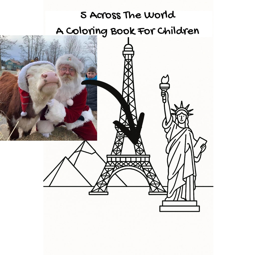 5 Across The World: A Coloring Book For Children