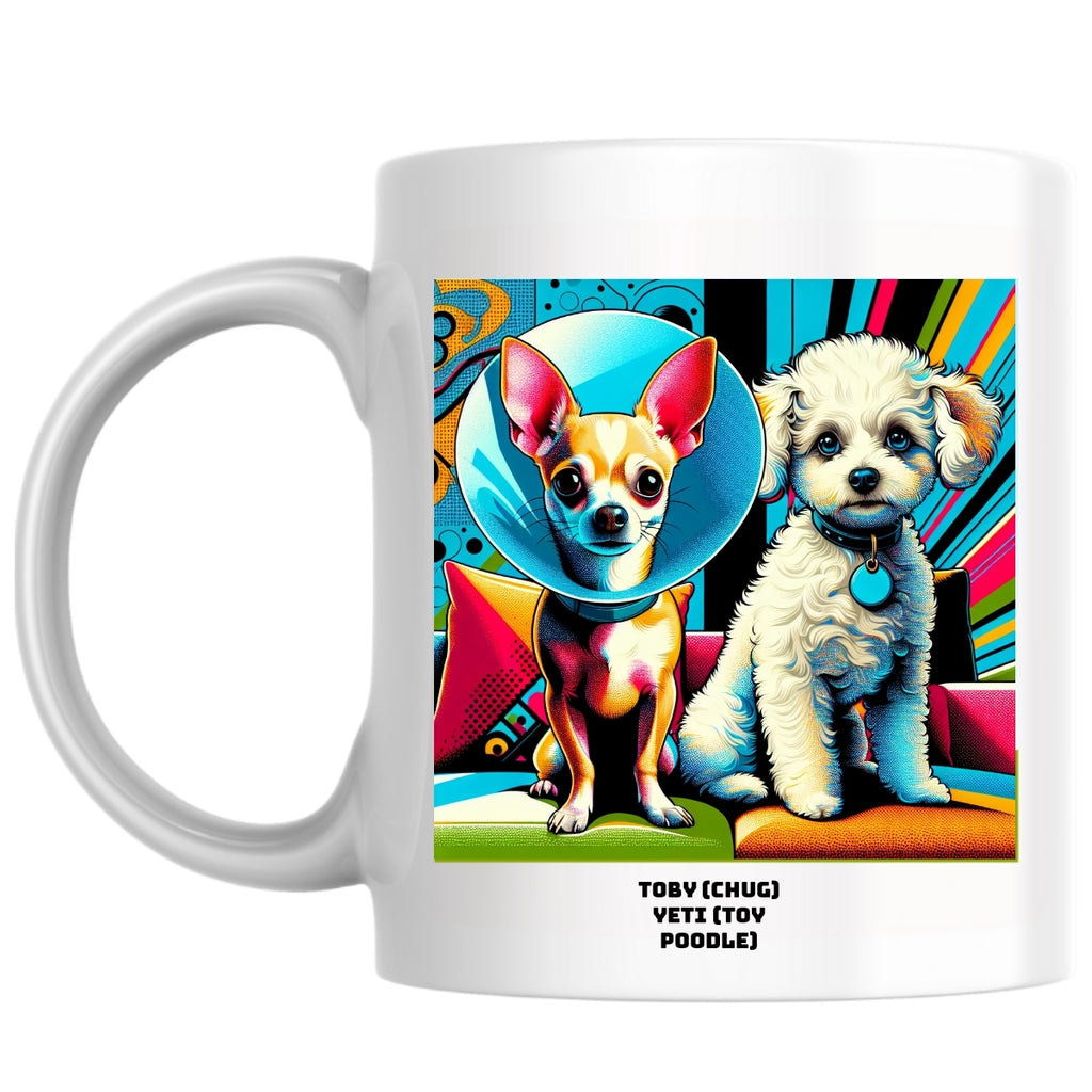 Toby (Chug) Yeti (Toy Poodle) the Magnificent: Pop Art Coffee Mug