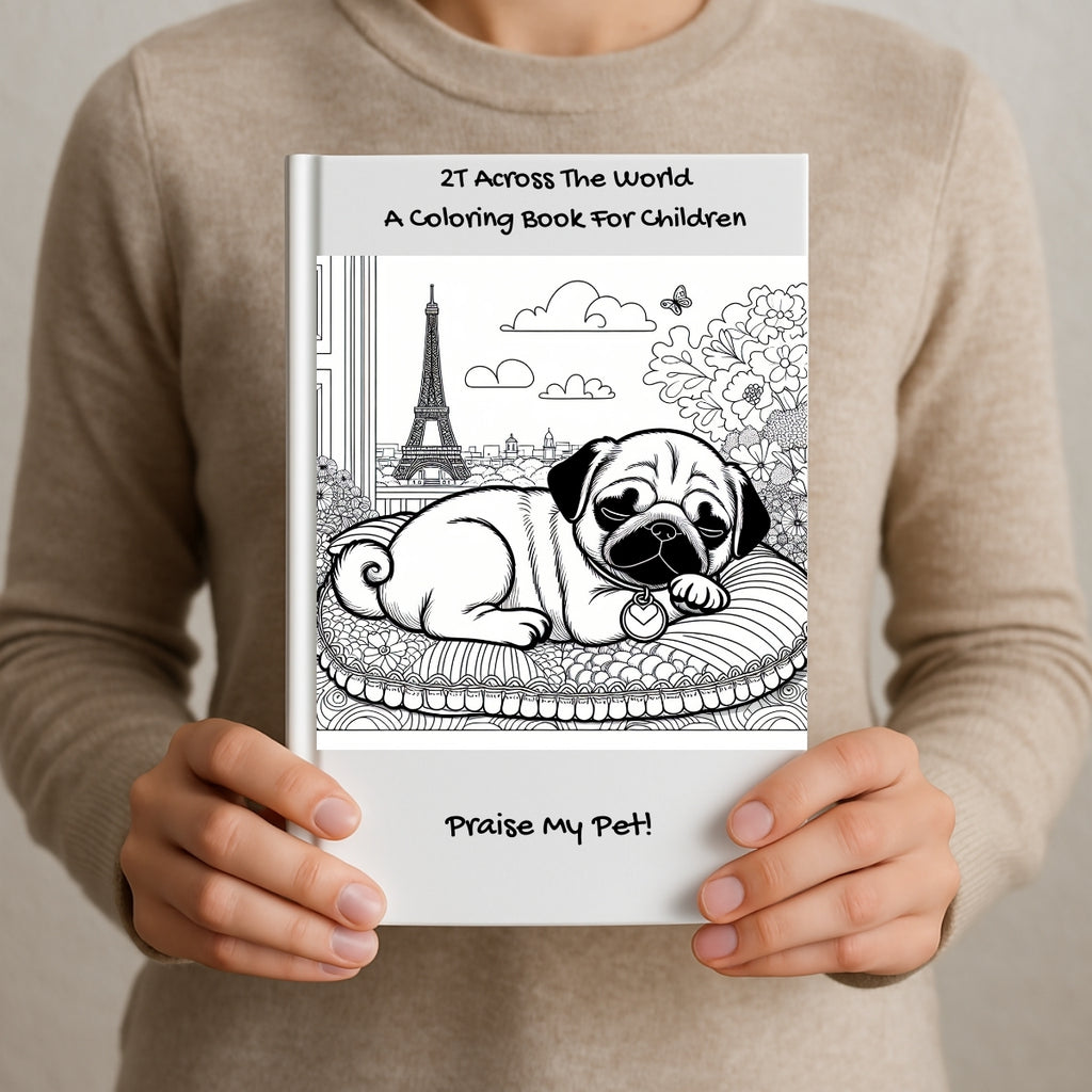 2T Across The World: A Coloring Book For Children