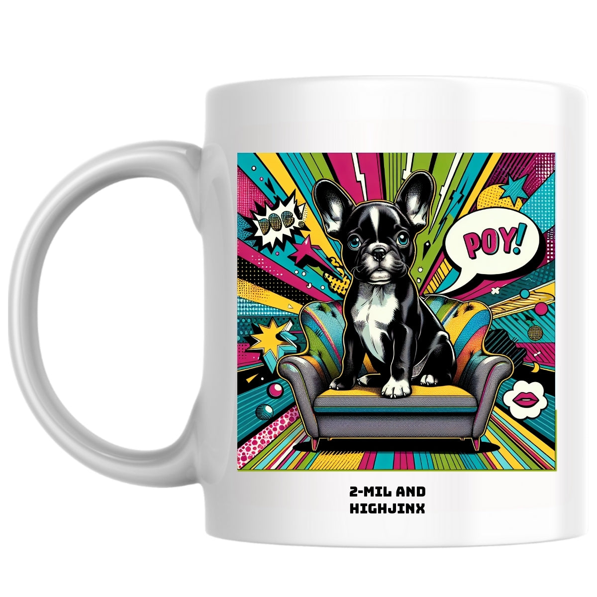 2-mil and highjinx the Magnificent: Pop Art Coffee Mug