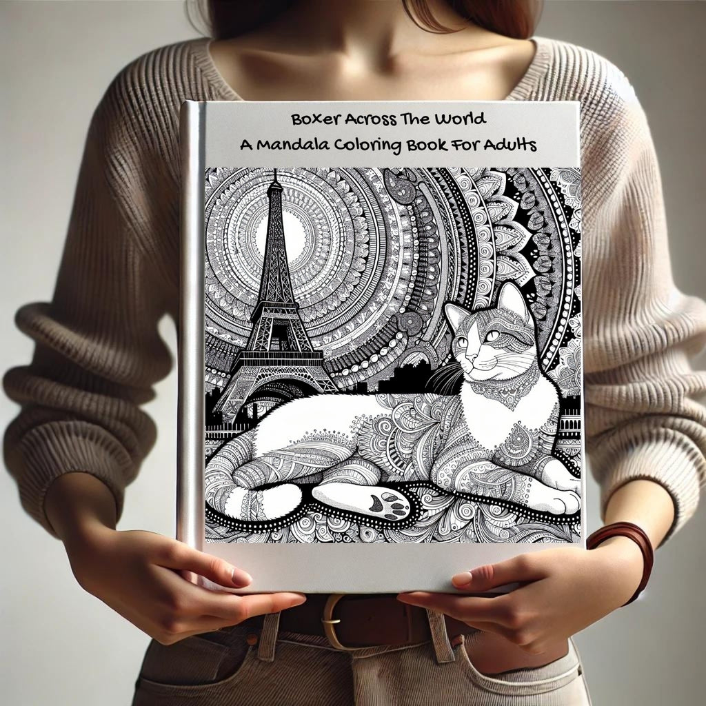 Boxer Across The World: A Mandala Coloring Book For Adults