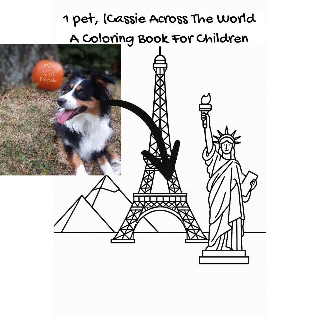 1 pet, (Cassie Across The World: A Coloring Book For Children
