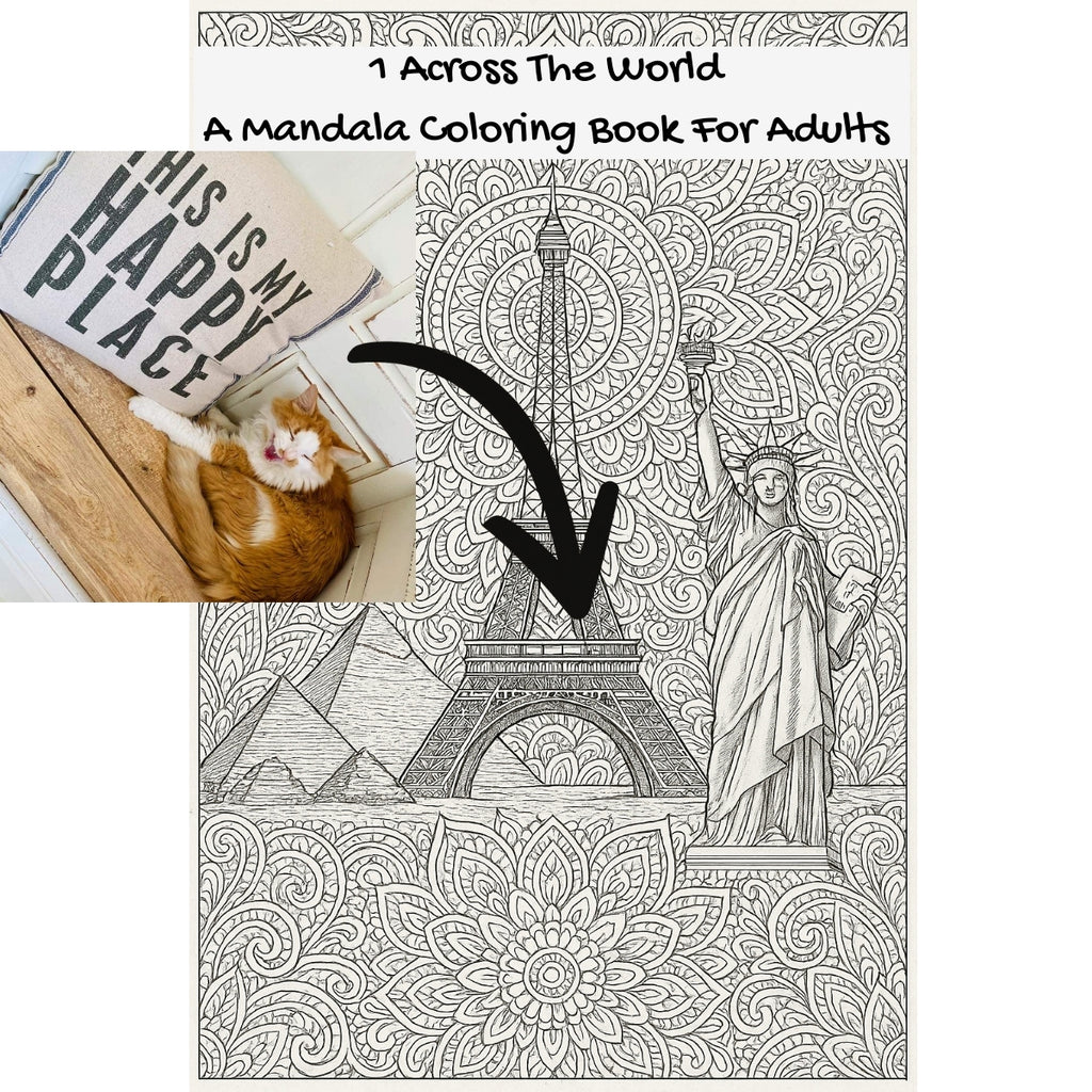 1 Across The World: A Mandala Coloring Book For Adults