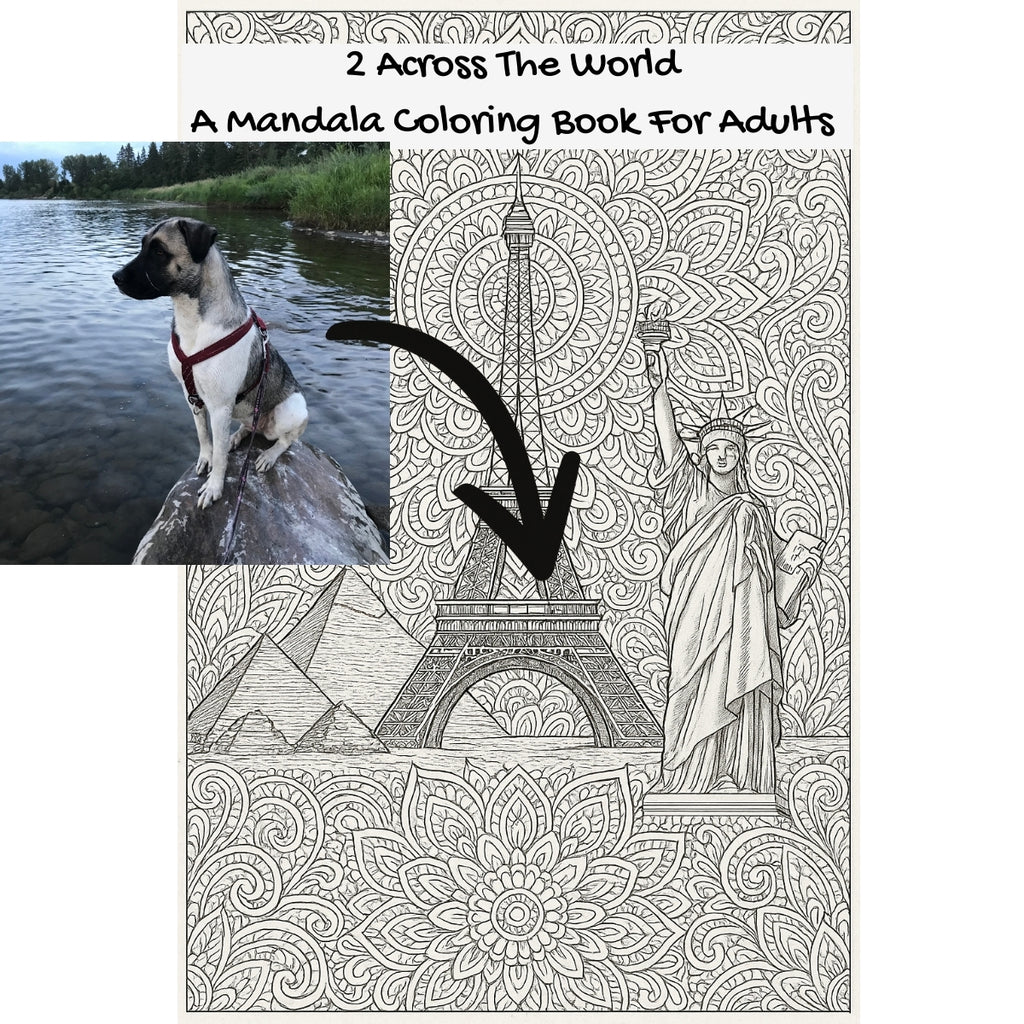 2 Across The World: A Mandala Coloring Book For Adults