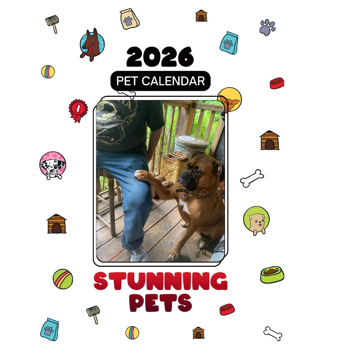 2-Socks Headlines Stunning Pets: A 2026 Pet Calendar