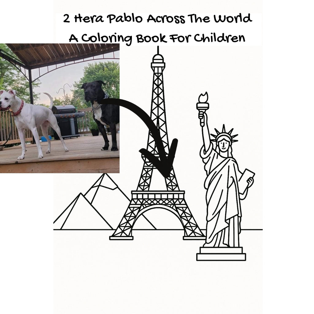 2 Hera Pablo Across The World: A Coloring Book For Children