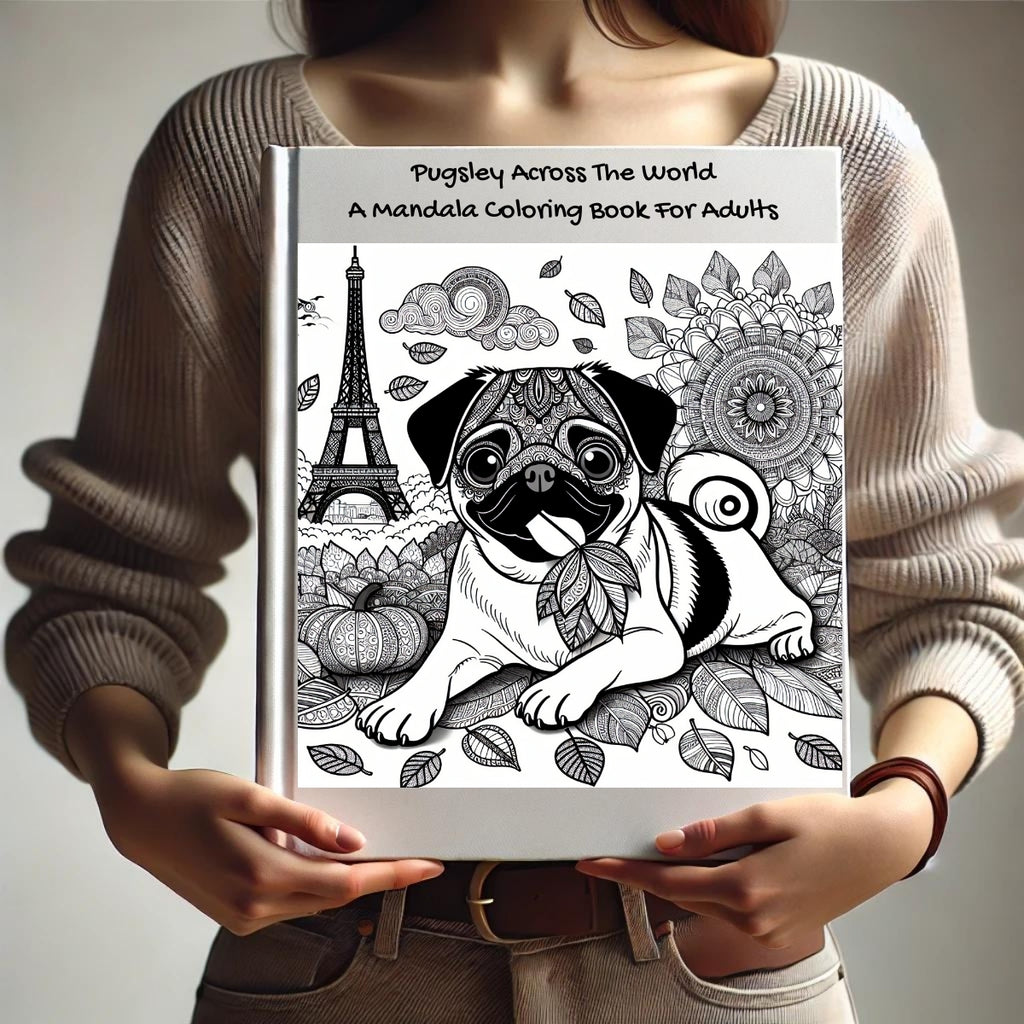 Pugsley Across The World: A Mandala Coloring Book For Adults