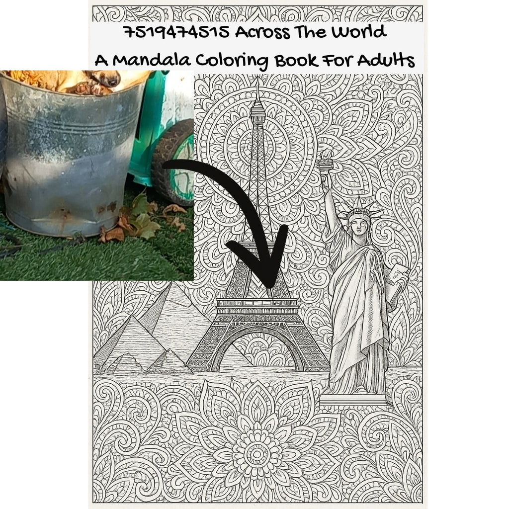 7519474515 Across The World: A Mandala Coloring Book For Adults