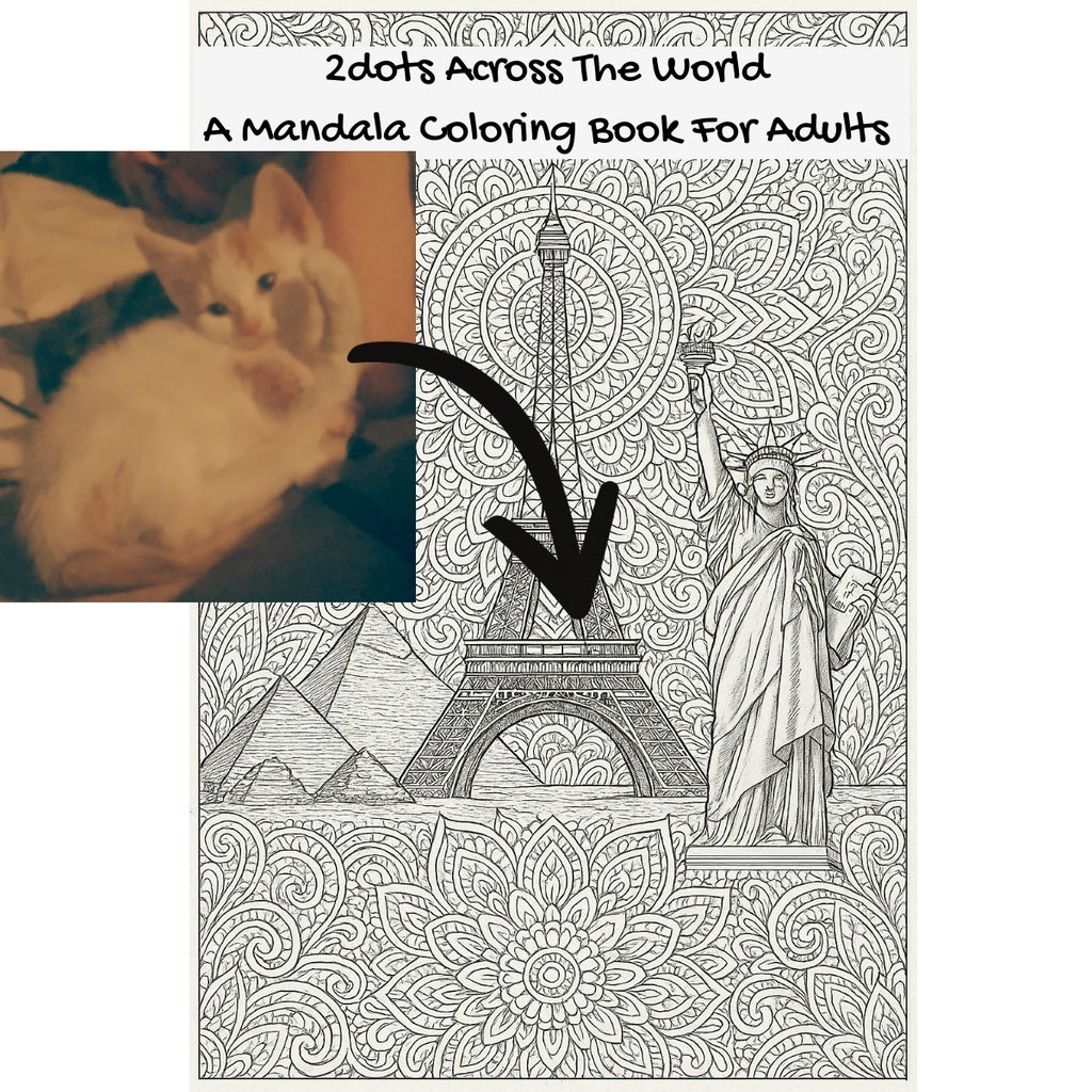 2dots Across The World: A Mandala Coloring Book For Adults
