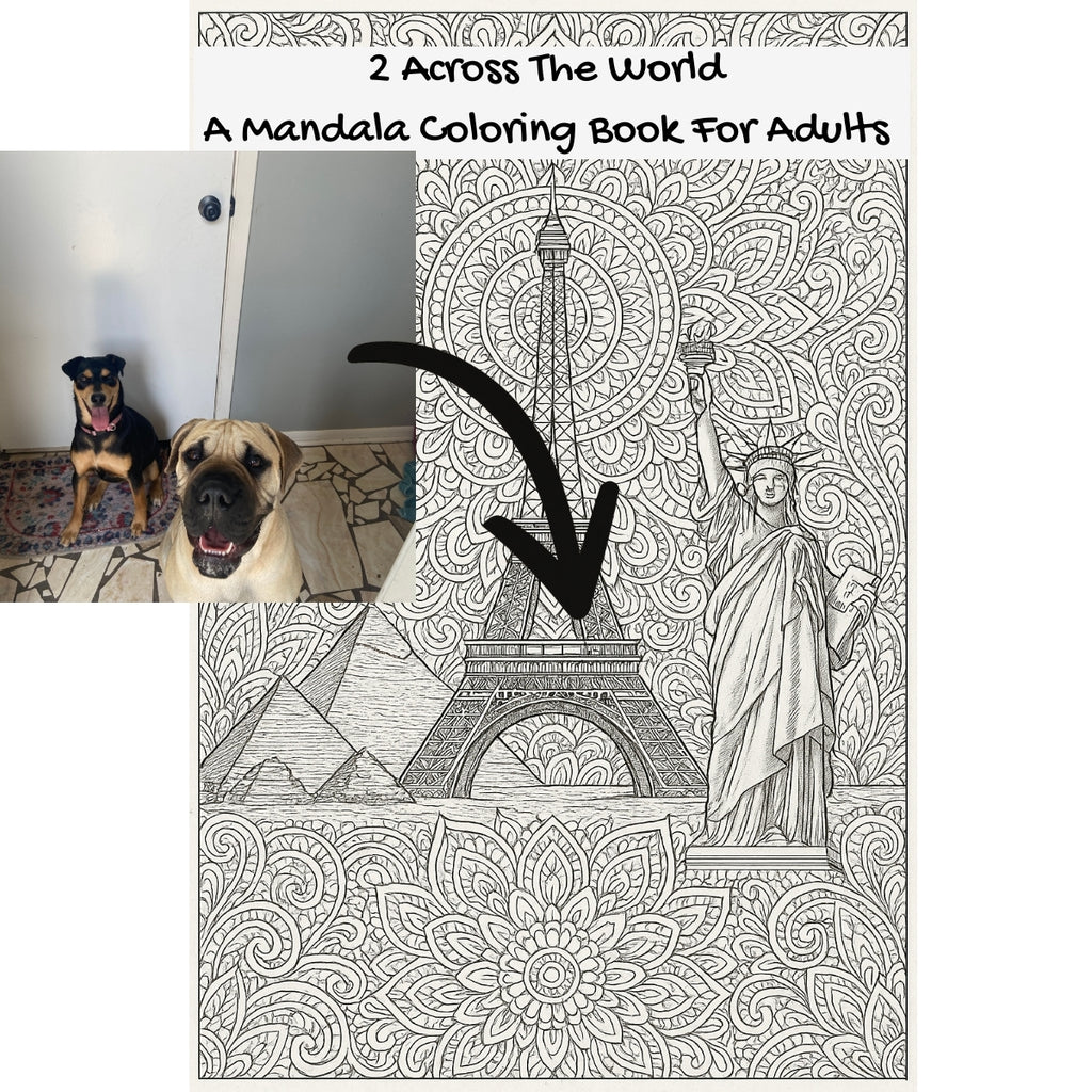 2 Across The World: A Mandala Coloring Book For Adults