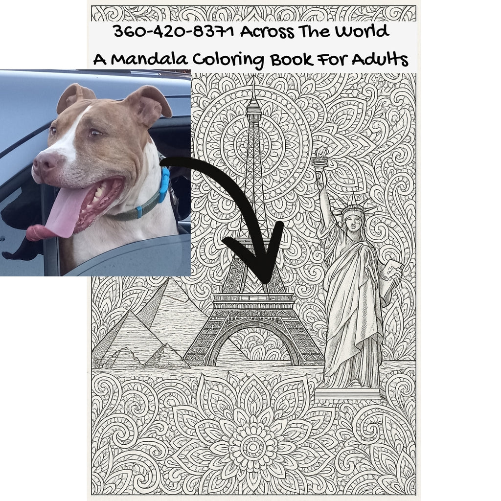360-420-8371 Across The World: A Mandala Coloring Book For Adults