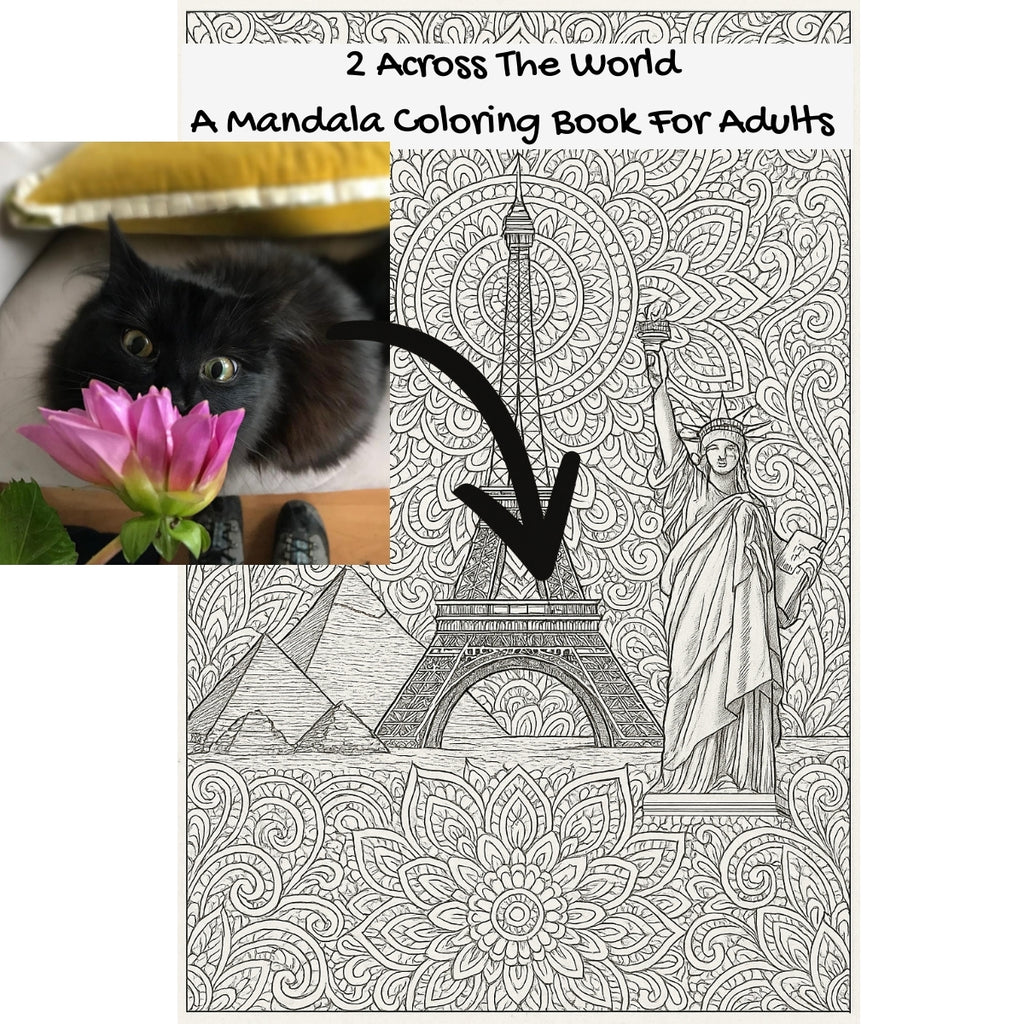 2 Across The World: A Mandala Coloring Book For Adults