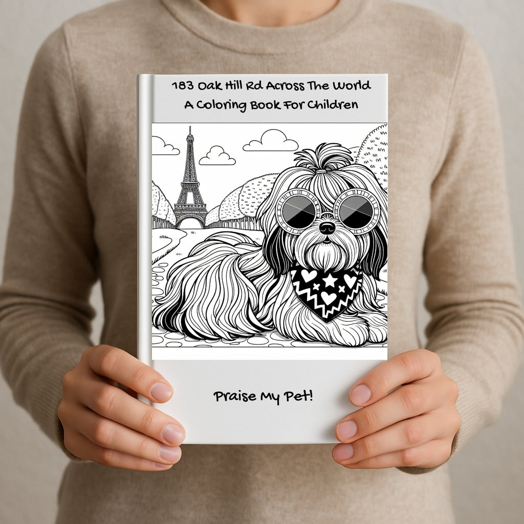 183 Oak Hill Rd Across The World: A Coloring Book For Children