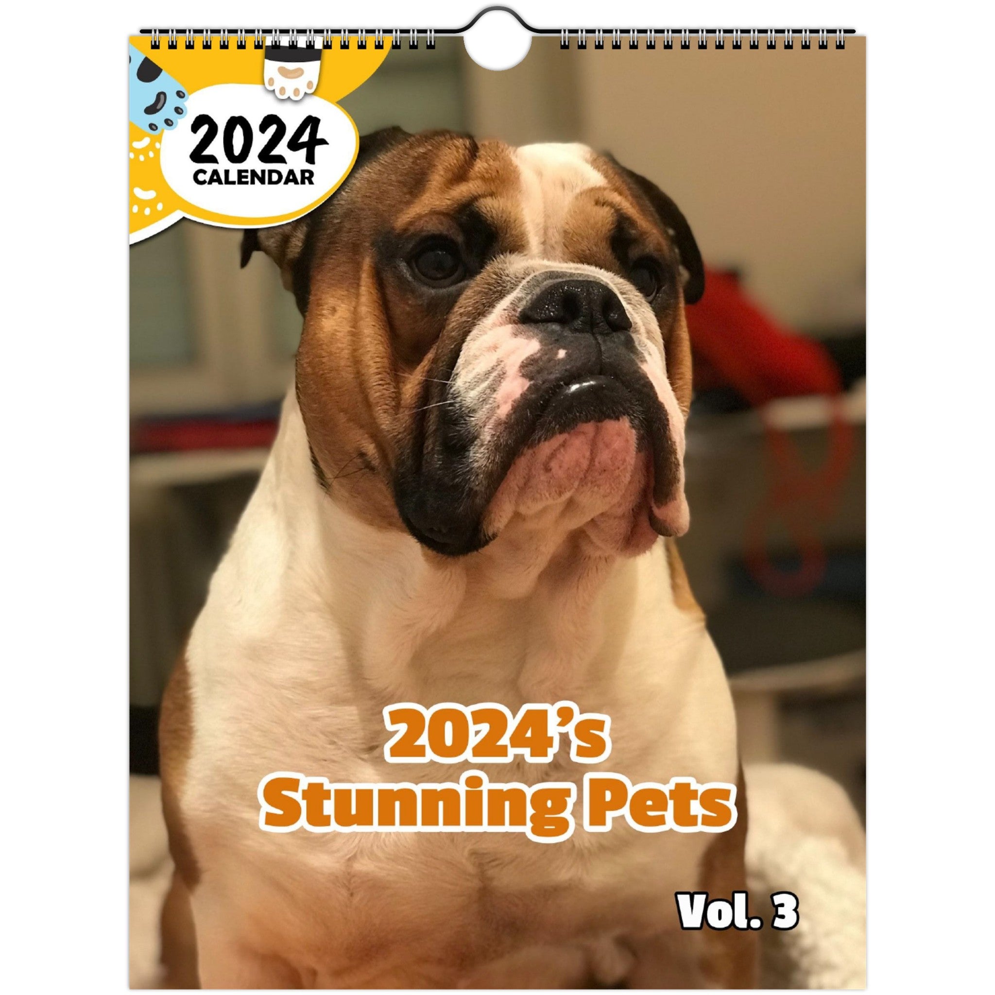 2024's Stunning Pets Volume Three: 2024 Wall Calendar (Published)