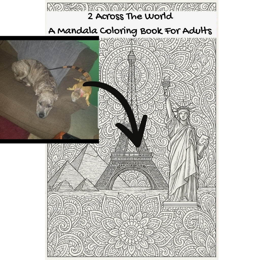 2 Across The World: A Mandala Coloring Book For Adults