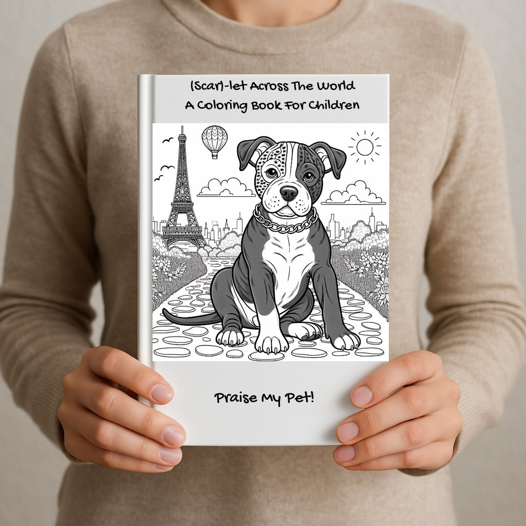 (Scar)-let Across The World: A Coloring Book For Children