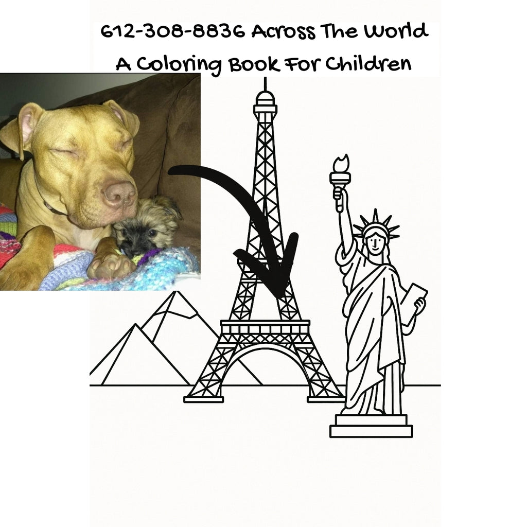 612-308-8836 Across The World: A Coloring Book For Children