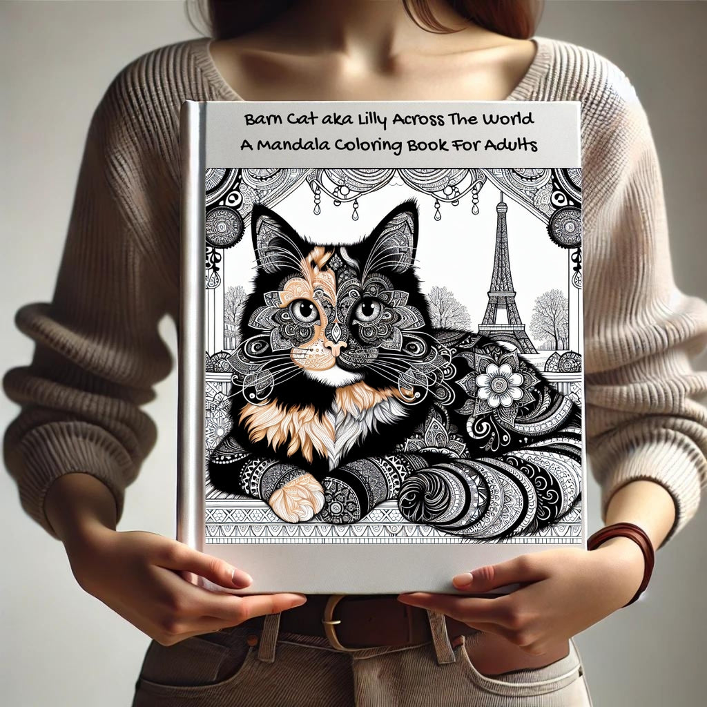 Barn Cat aka Lilly Across The World: A Mandala Coloring Book For Adults
