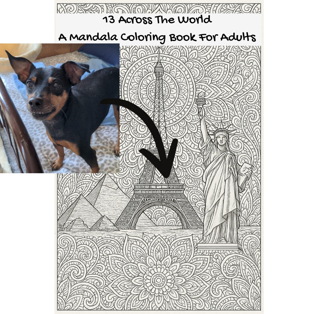 13 Across The World: A Mandala Coloring Book For Adults