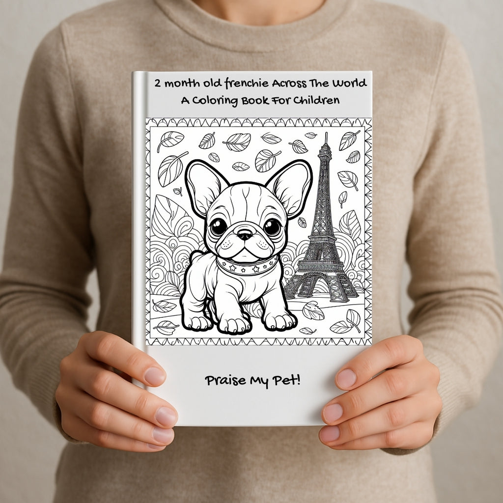 2 month old frenchie Across The World: A Coloring Book For Children