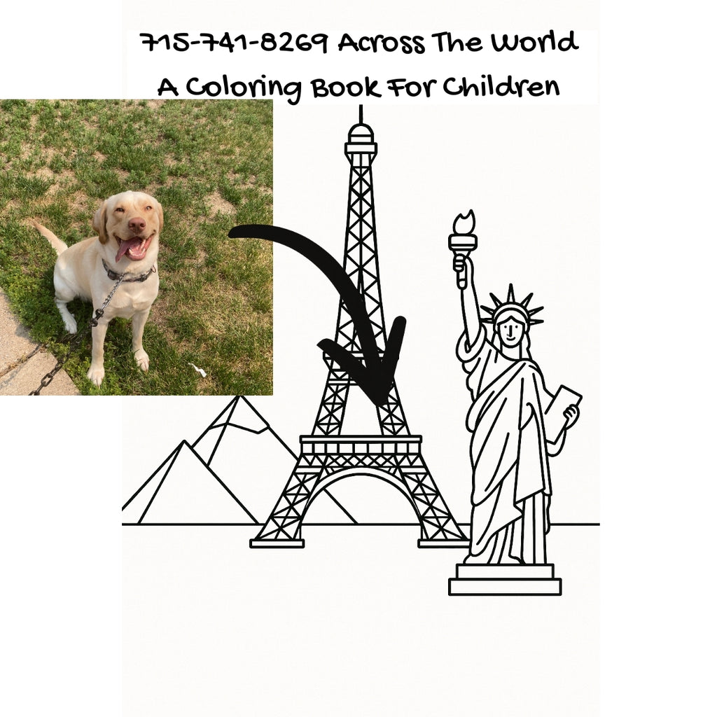 715-741-8269 Across The World: A Coloring Book For Children