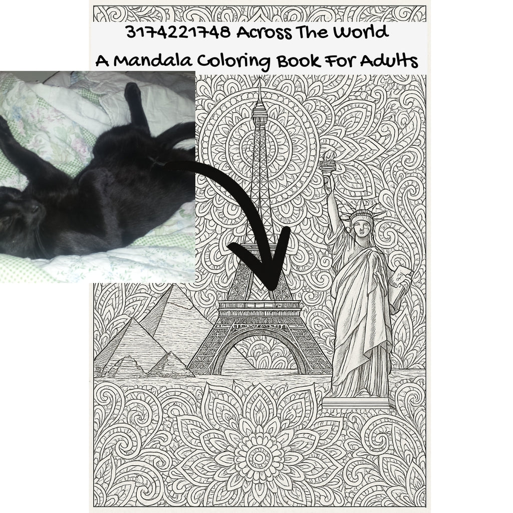 3174221748 Across The World: A Mandala Coloring Book For Adults