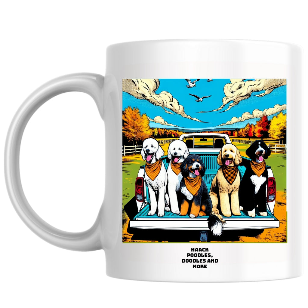 Haack Poodles, Doodles and more the Magnificent: Pop Art Coffee Mug