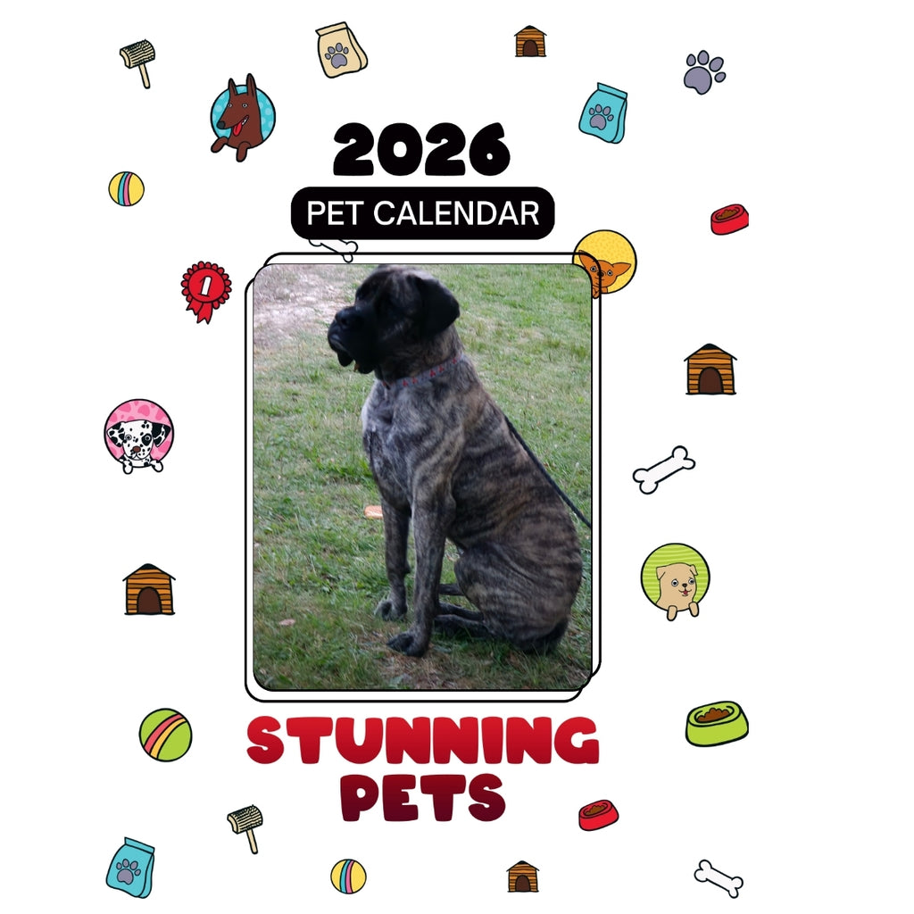 Ruby,English Mastiff Headlines Stunning Pets: A 2026 Pet Calendar