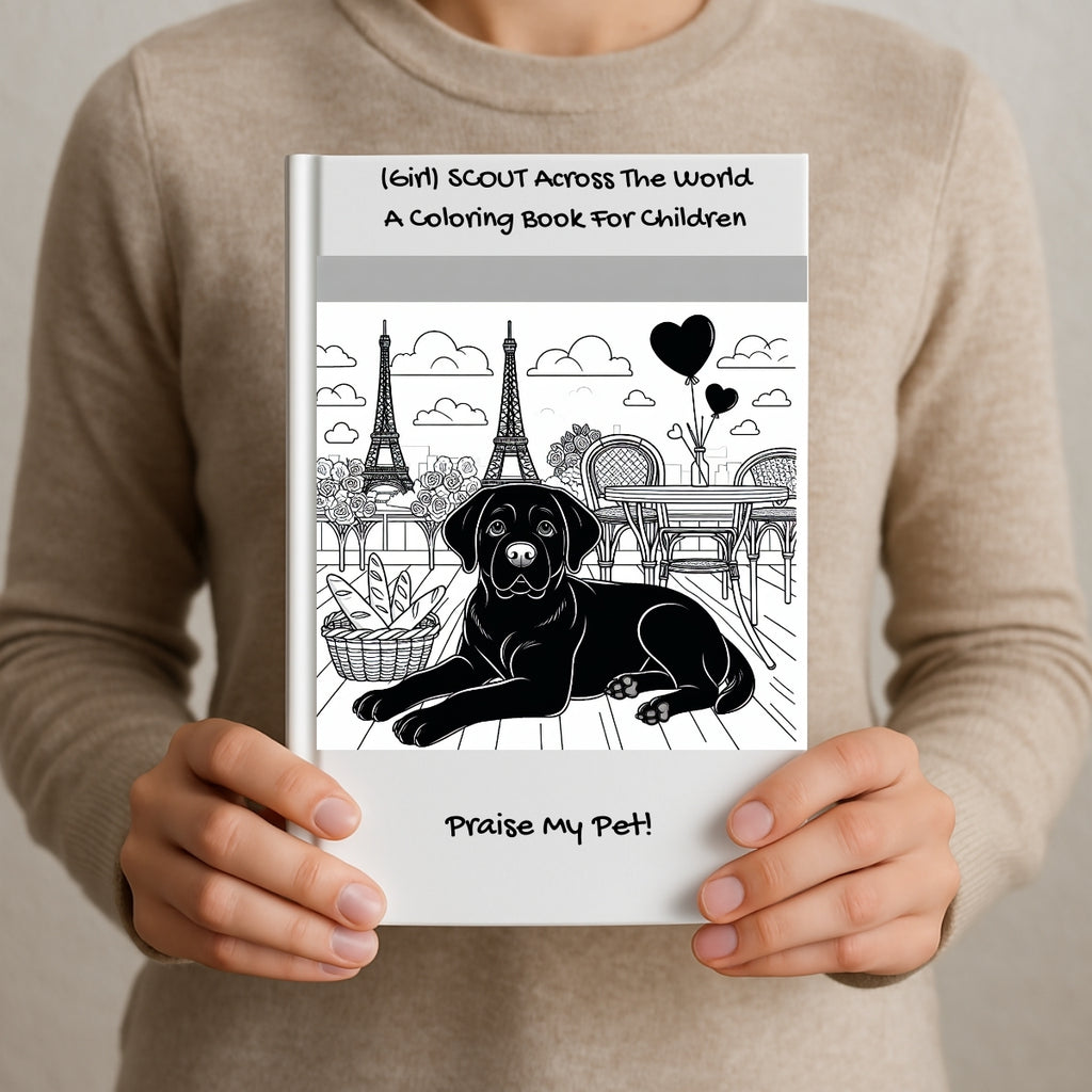 (Girl) SCOUT Across The World: A Coloring Book For Children