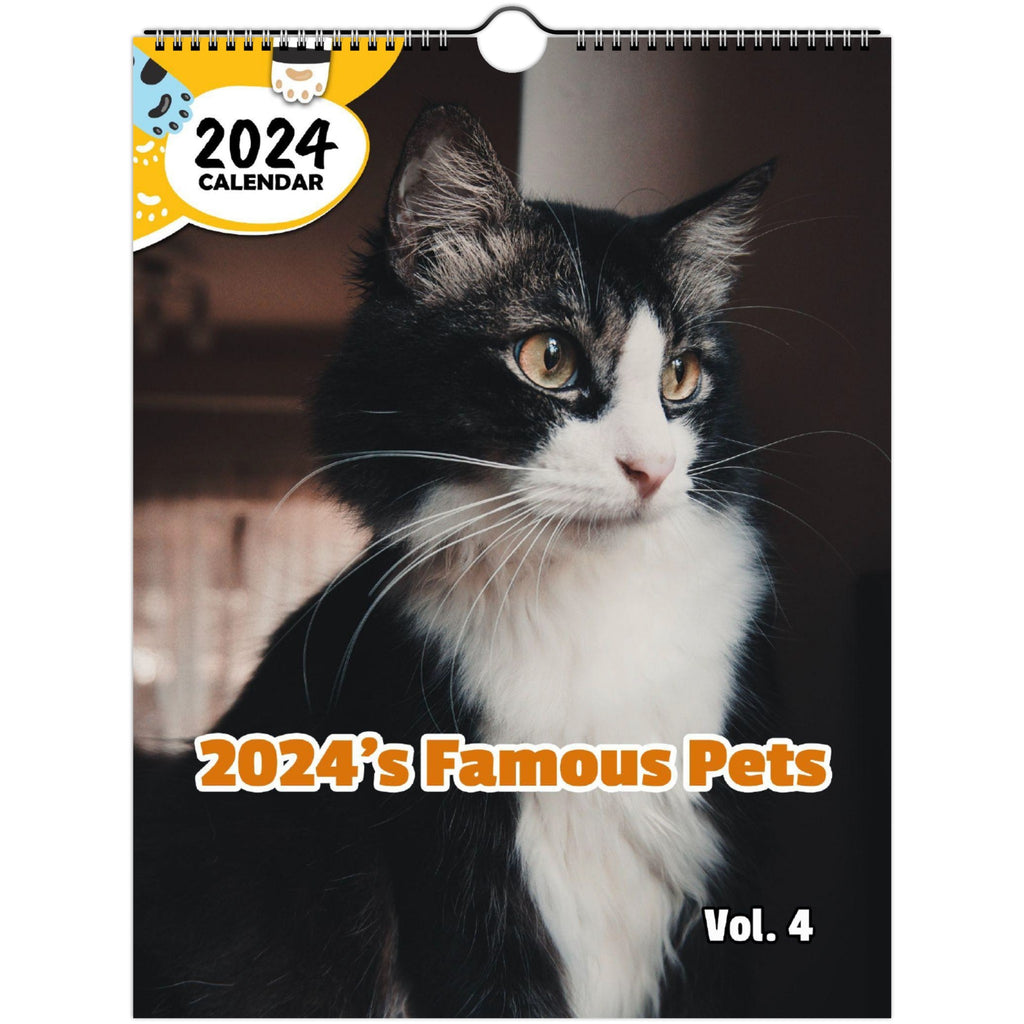 2024's Famous Pets Volume Four: 2024 Wall Calendar (Published)
