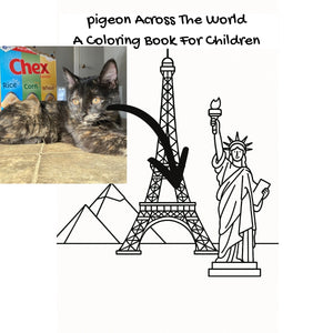 pigeon Across The World: A Coloring Book For Children