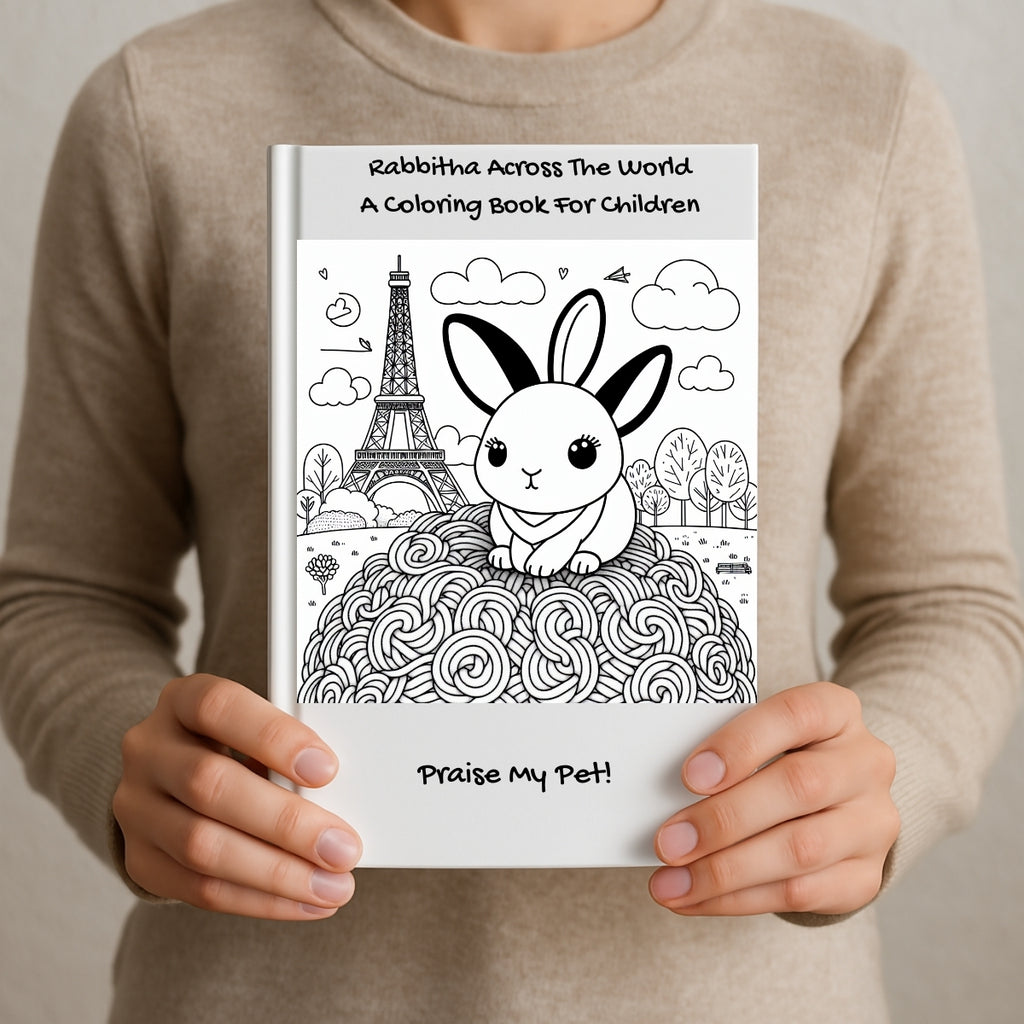 Rabbitha Across The World: A Coloring Book For Children