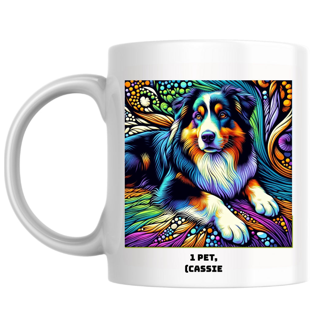 1 pet, (Cassie the Magnificent: Pop Art Coffee Mug