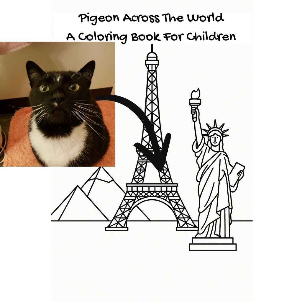 Pigeon Across The World: A Coloring Book For Children