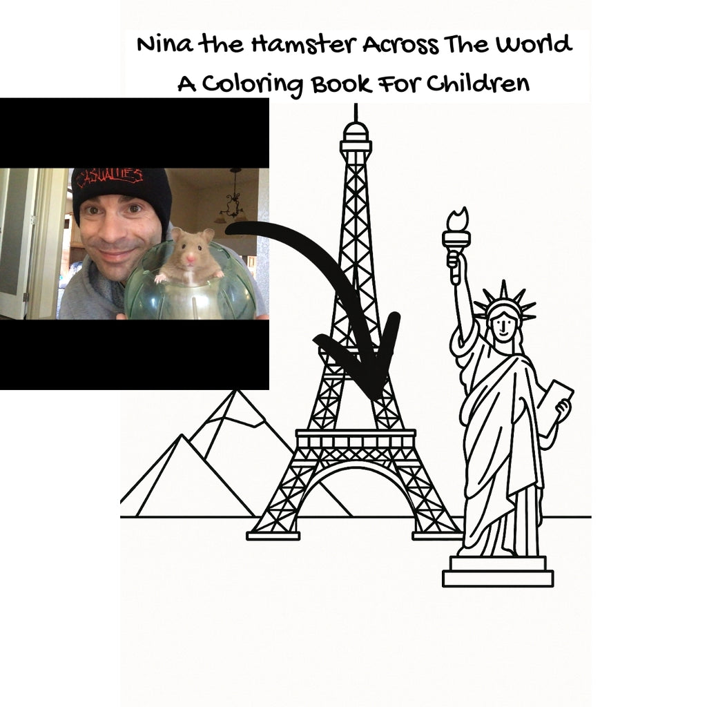 Nina the Hamster Across The World: A Coloring Book For Children