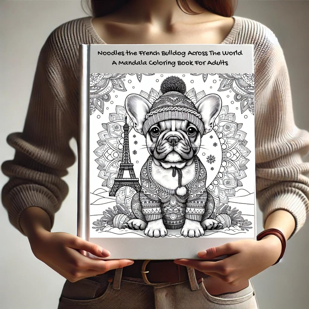 Noodles the French Bulldog Across The World: A Mandala Coloring Book For Adults
