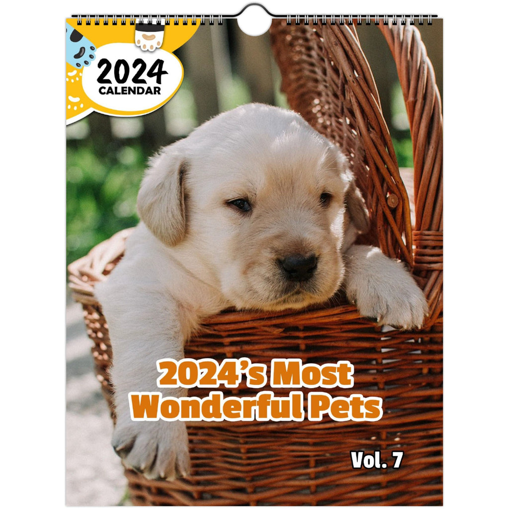 2024's Most Wonderful Pets Volume Seven: 2024 Wall Calendar (Published)