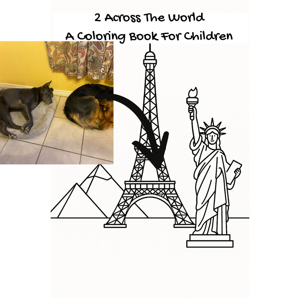 2 Across The World: A Coloring Book For Children