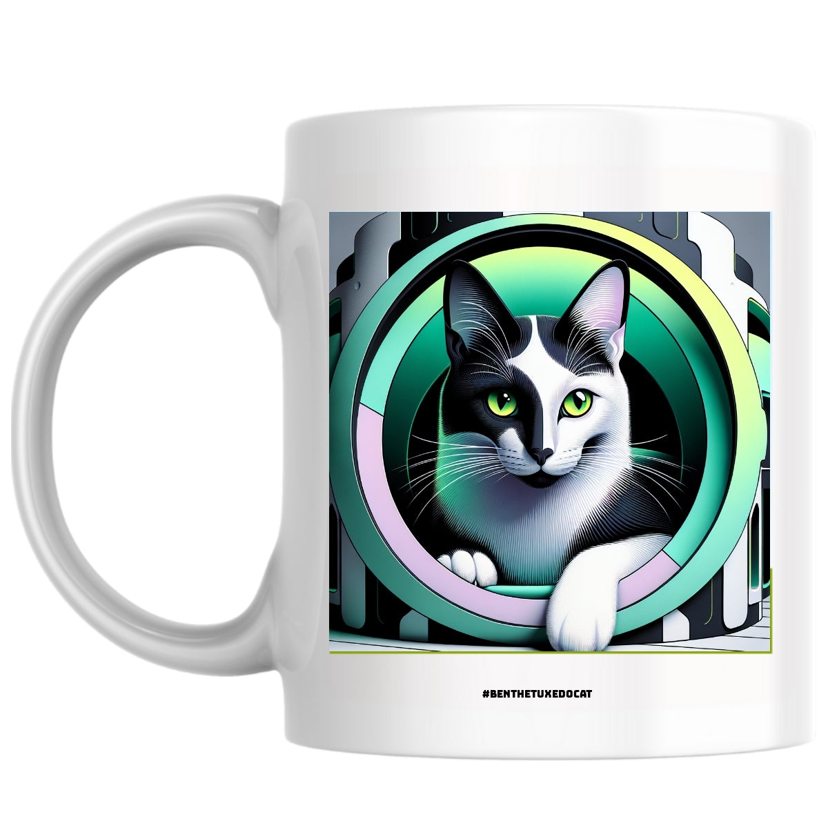 #Benthetuxedocat the Magnificent: Pop Art Coffee Mug