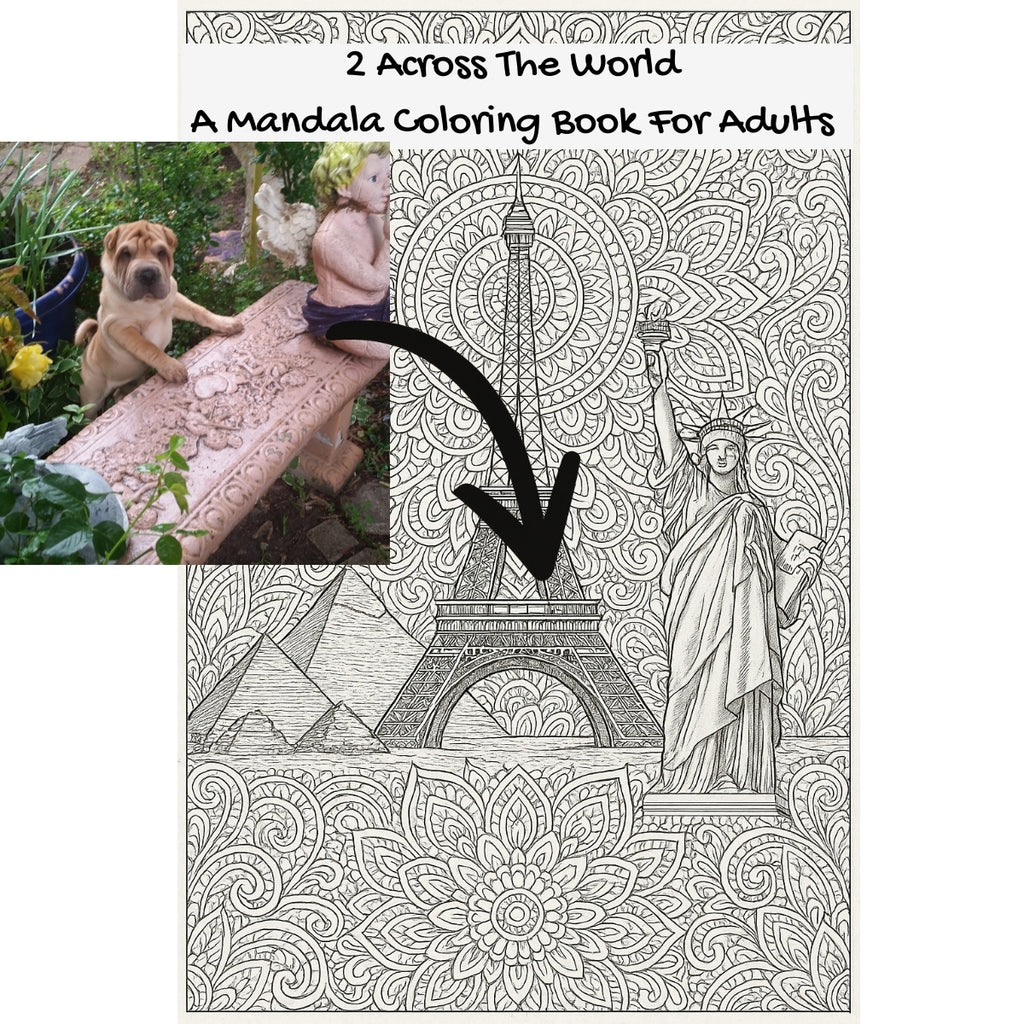 2 Across The World: A Mandala Coloring Book For Adults