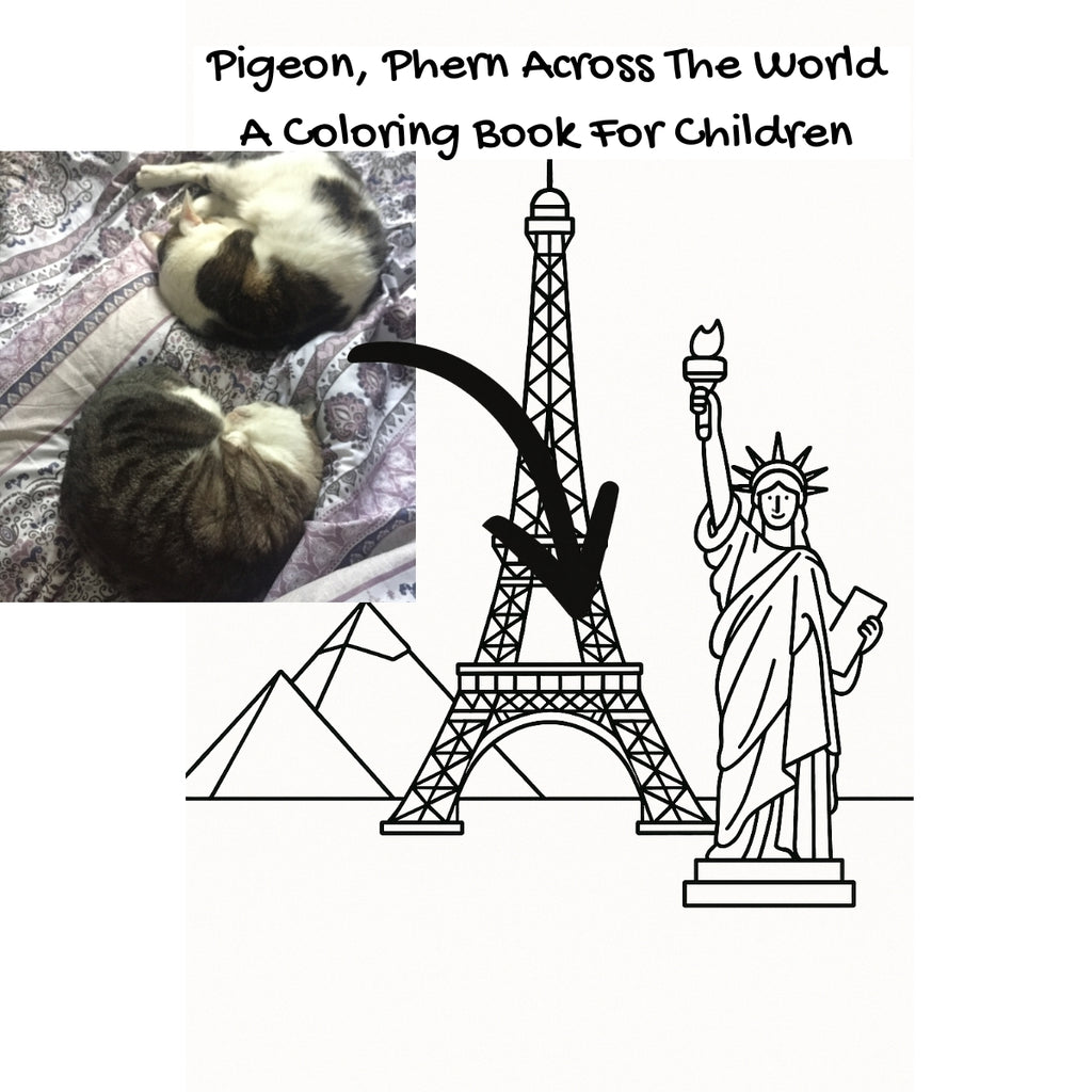 Pigeon, Phern Across The World: A Coloring Book For Children