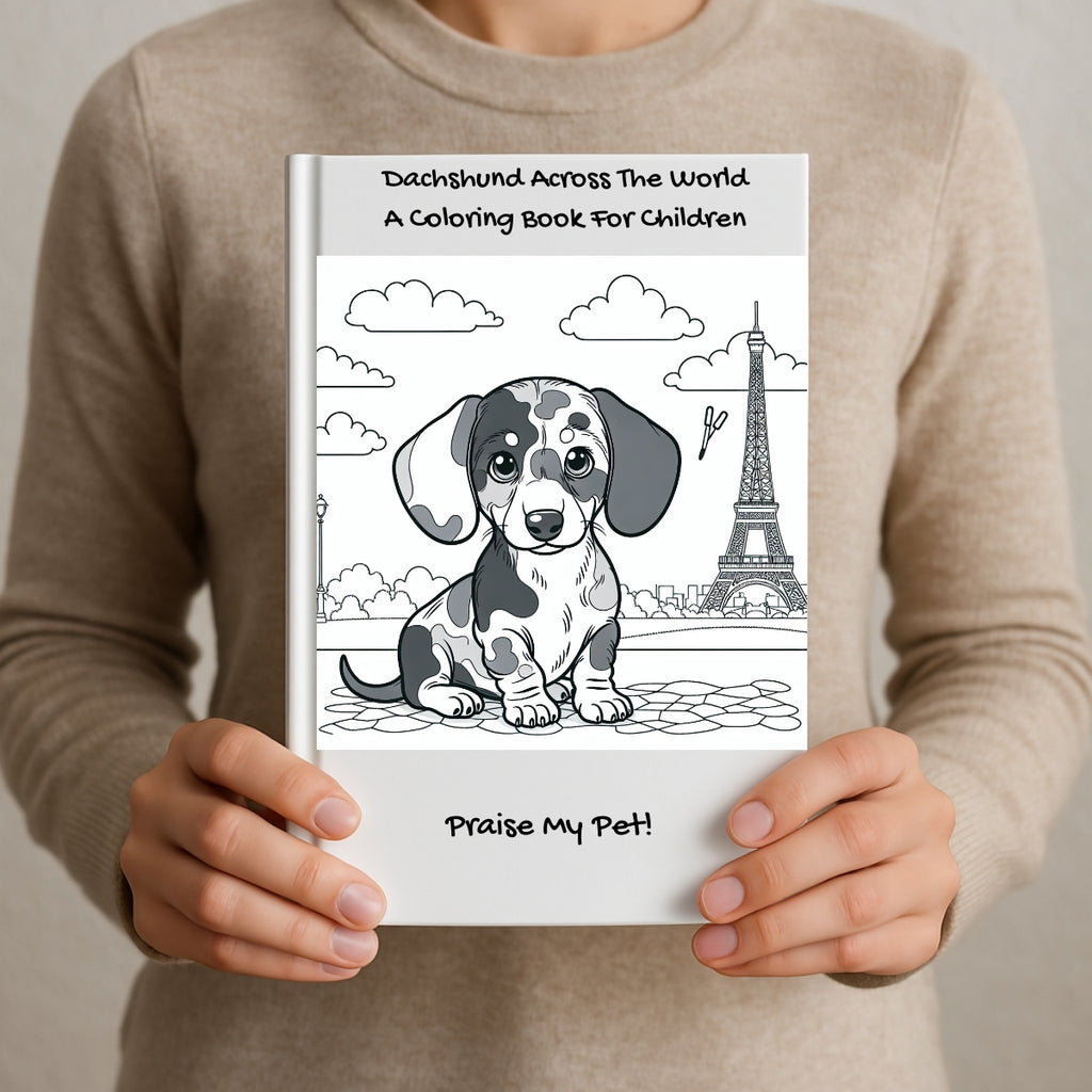 Dachshund Across The World: A Coloring Book For Children