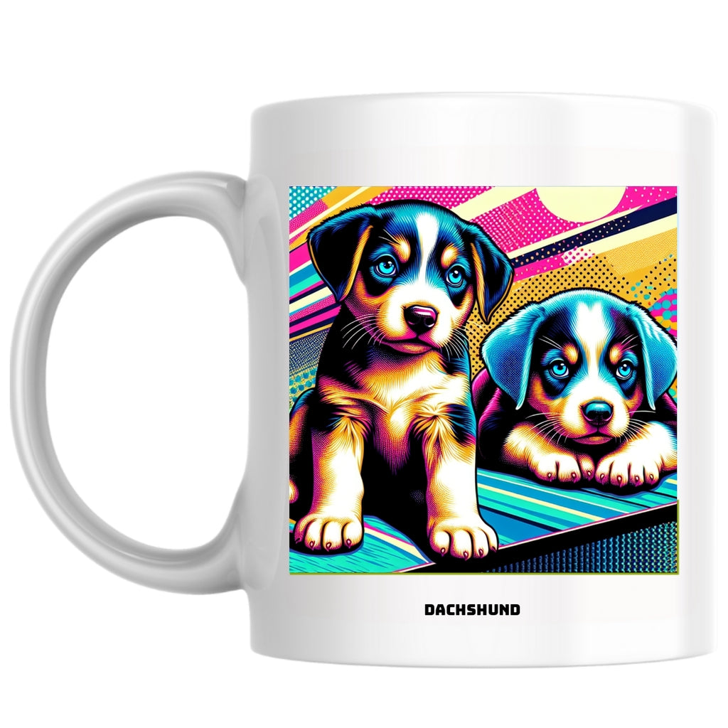 Dachshund the Magnificent: Pop Art Coffee Mug