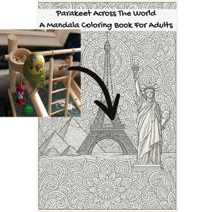 Parakeet Across The World: A Mandala Coloring Book For Adults