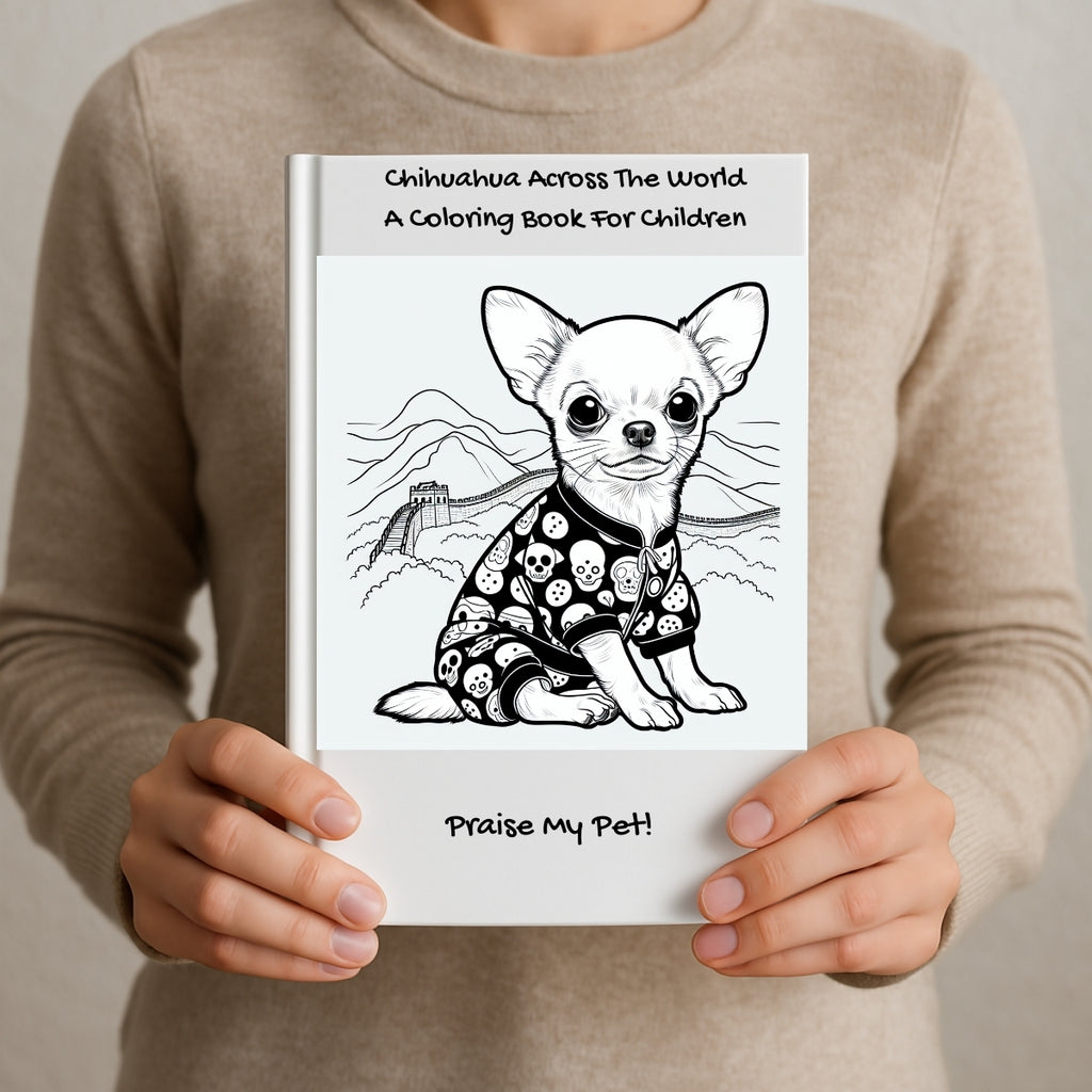 Chihuahua Across The World: A Coloring Book For Children