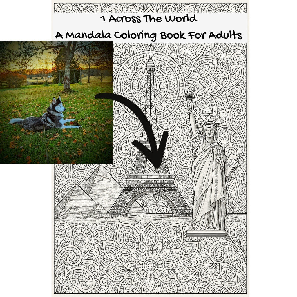 1 Across The World: A Mandala Coloring Book For Adults